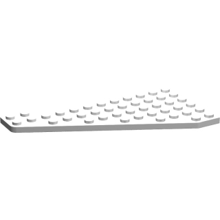 Lego letadlo křídlo pravé 7x12, bílá (358501, 4258360)